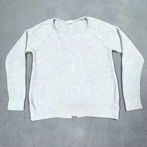 Gap Grey Cotton Knit Sweater L